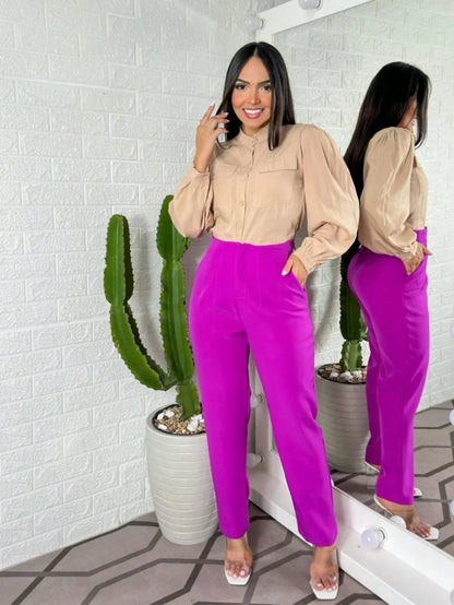 Calça Horizonte de Viena – Minimalismo que transforma o básico em luxo