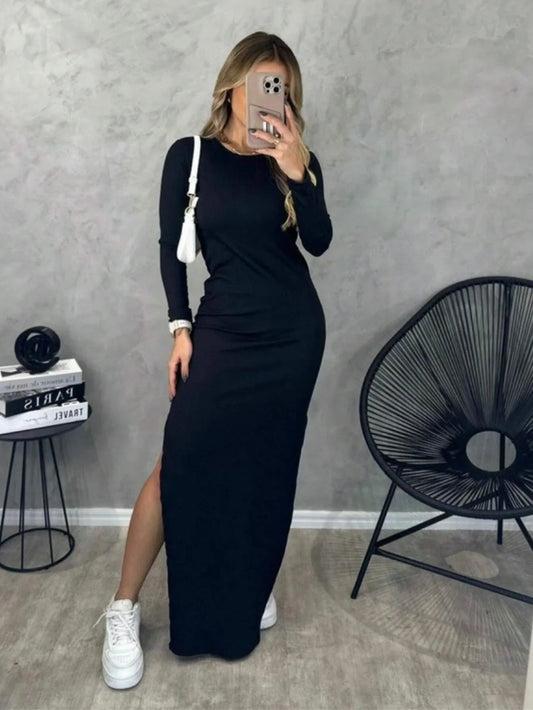 Vestido Noite em Sevilha – Elegância sóbria que encanta no detalhe