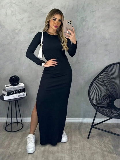 Vestido Noite em Sevilha – Elegância sóbria que encanta no detalhe