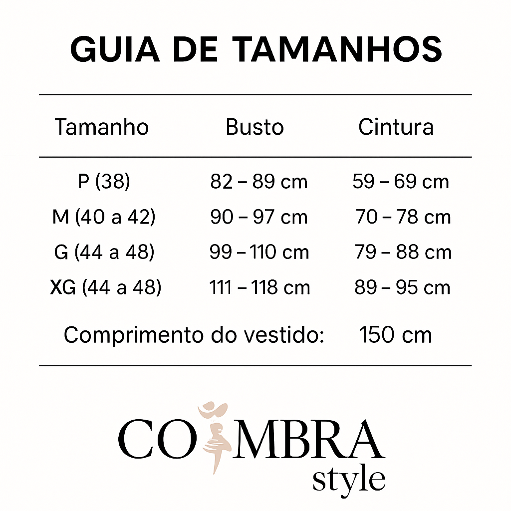 Tabela de Medidas