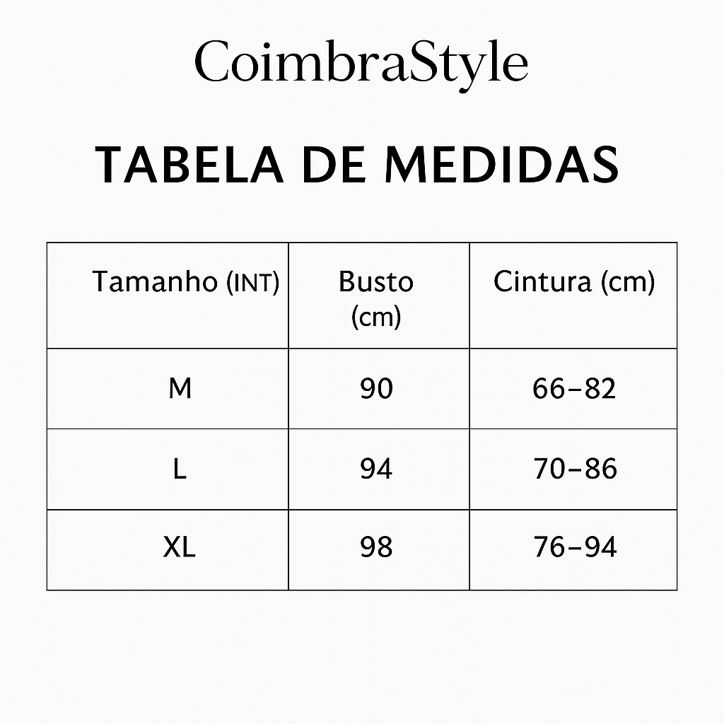 Tabela de Medidas