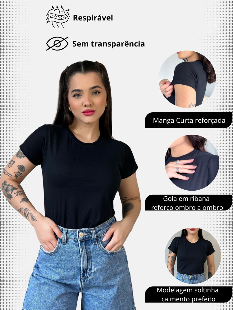 Camiseta Branca Básica Premium